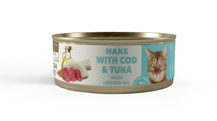LATA AMITY STERILIZED CAT HAKE COD & TUNA 80 GR